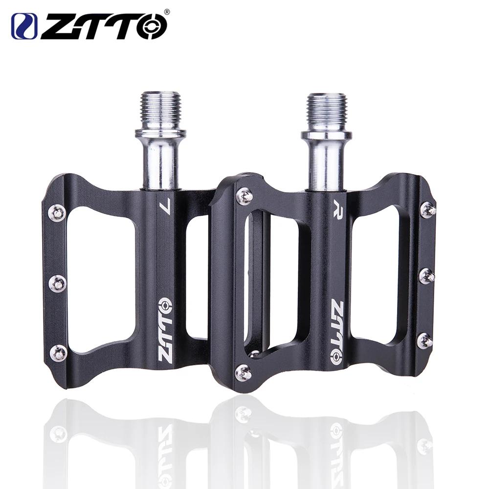 ZTTO-Pédale de vélo de route ultralégère, alliage d'aluminium, roulements de vélo, pédales pliantes 