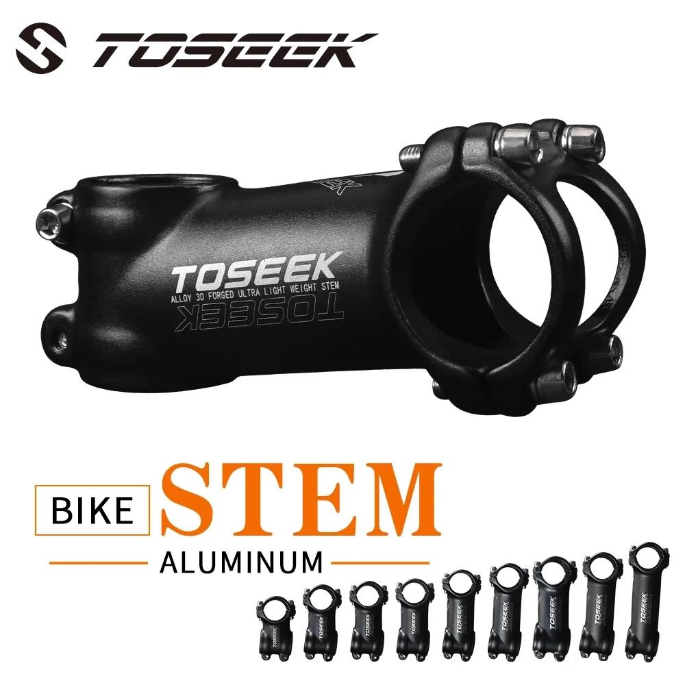 TOSEEK tige de vélo en aluminium ultralégère 7 degrés tige de VTT vtt 31.8x45/55/60/65/70/80/90/100/