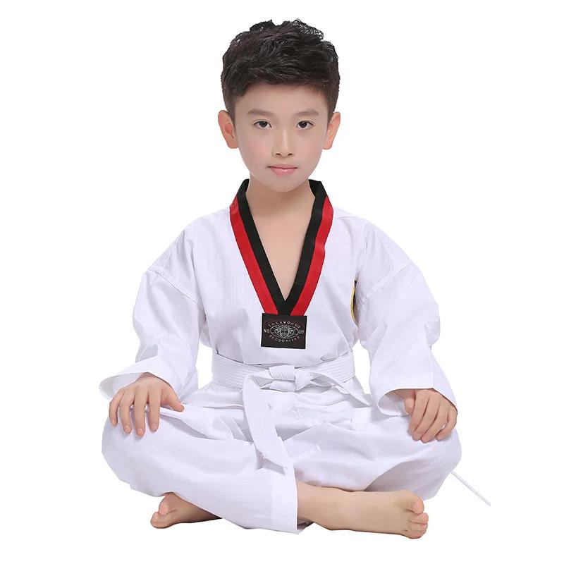 Costume TKD taekwondo karaté judo blanc unisexe enfants adultes 2022
