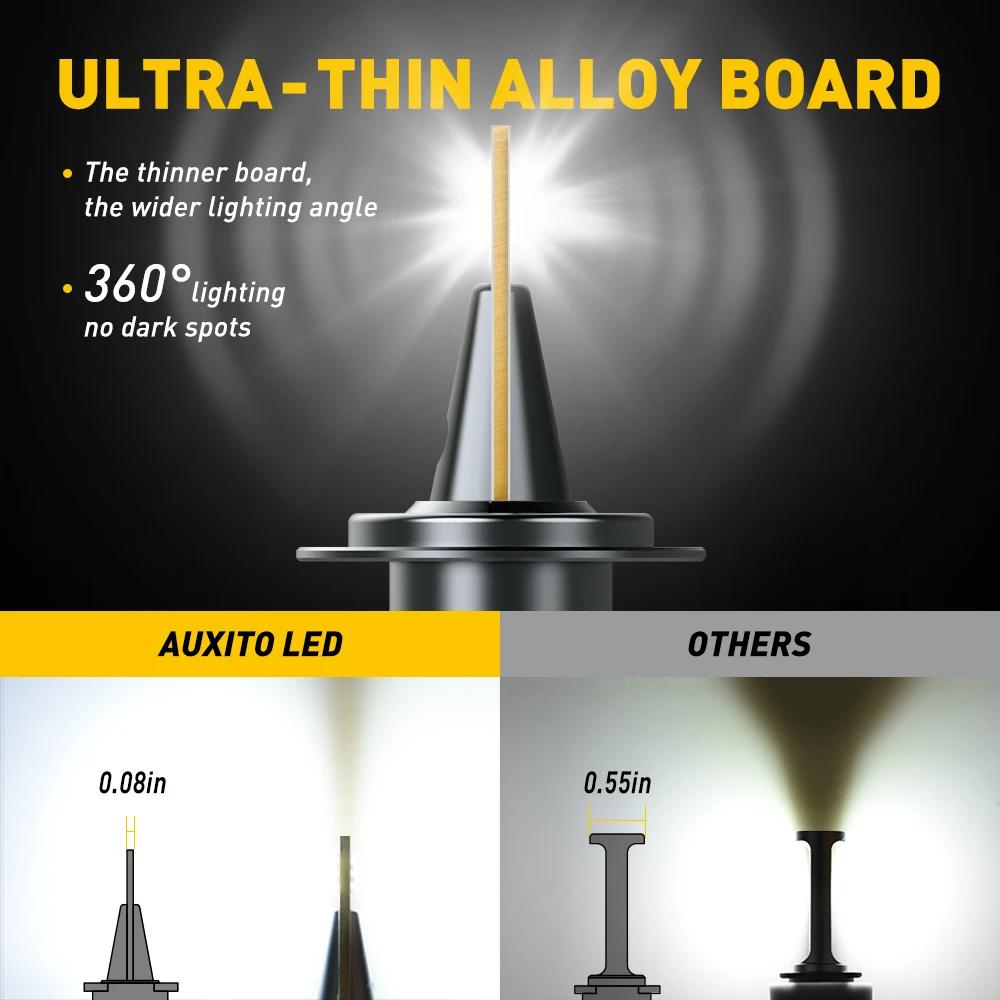 2 pièces AUXITO Y13 H7 LED 6500K blanc 16000LM 80W Canbus Turbo LED H4 H8 H11 9005 9006 9012 HIR2 H1
