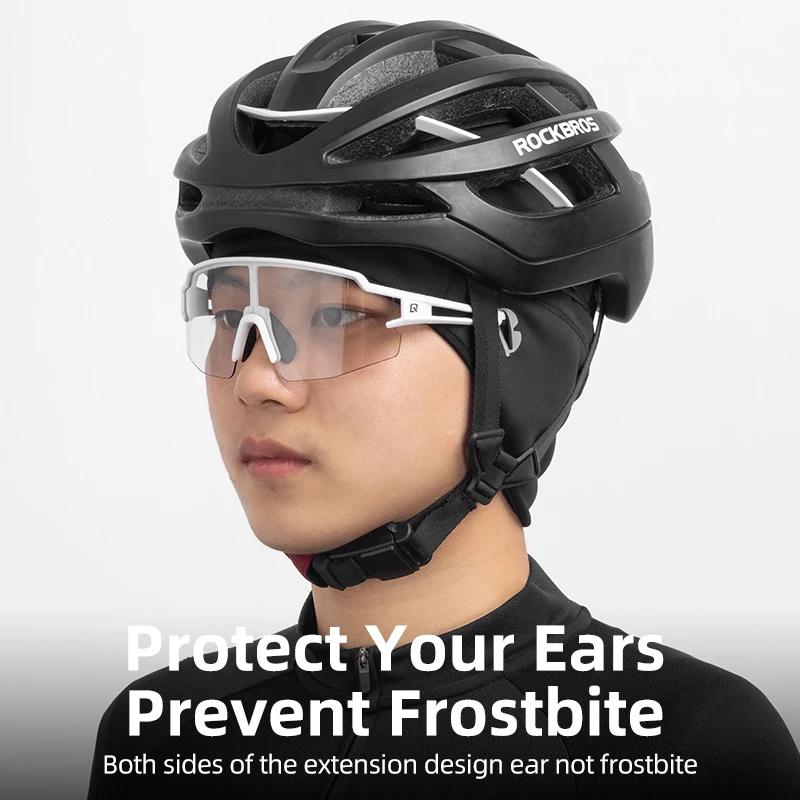 ROCKBROS casquettes de cyclisme coupe-vent thermique polaire vtt casquette de vélo Ski équitation mo