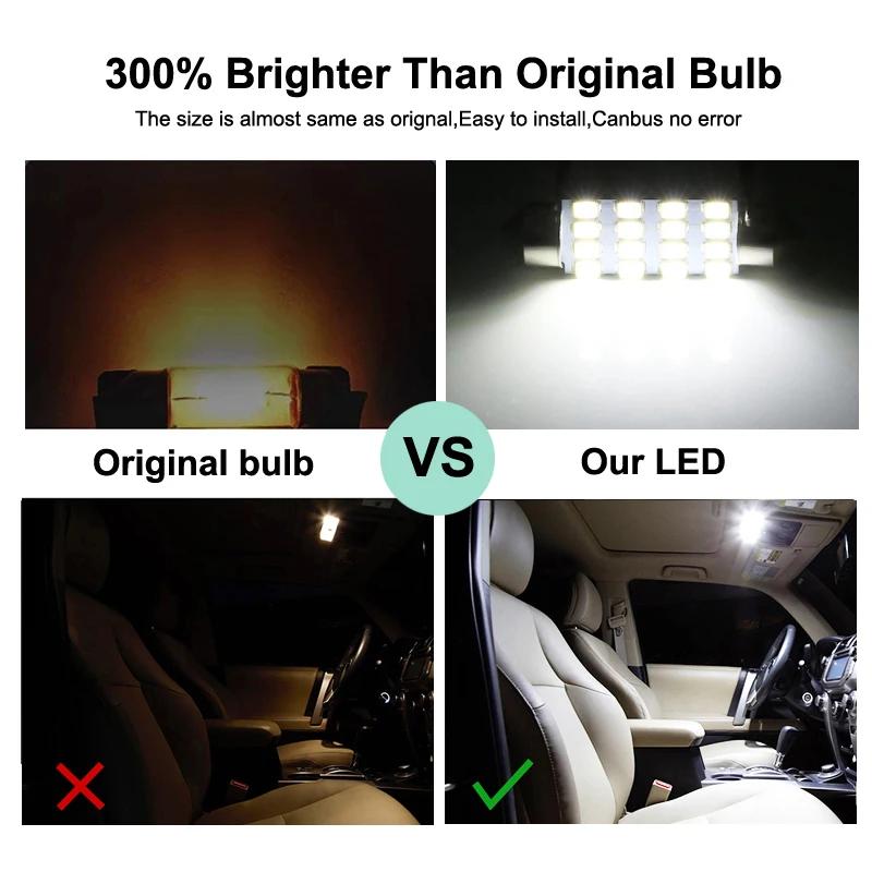 Kit d'ampoules intérieures LED, 15 pièces, pour Volkswagen VW Tiguan 5N 2009 2010 2011 2012 2013 201