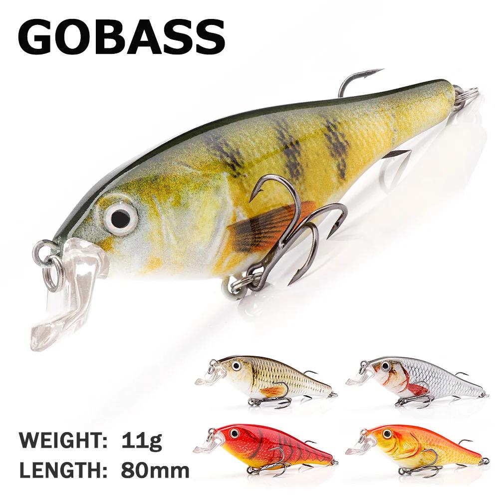 GOBASS équipement de pêche hochets pour la pêche Wobblers pour la pêche à la traîne brochet leurre m