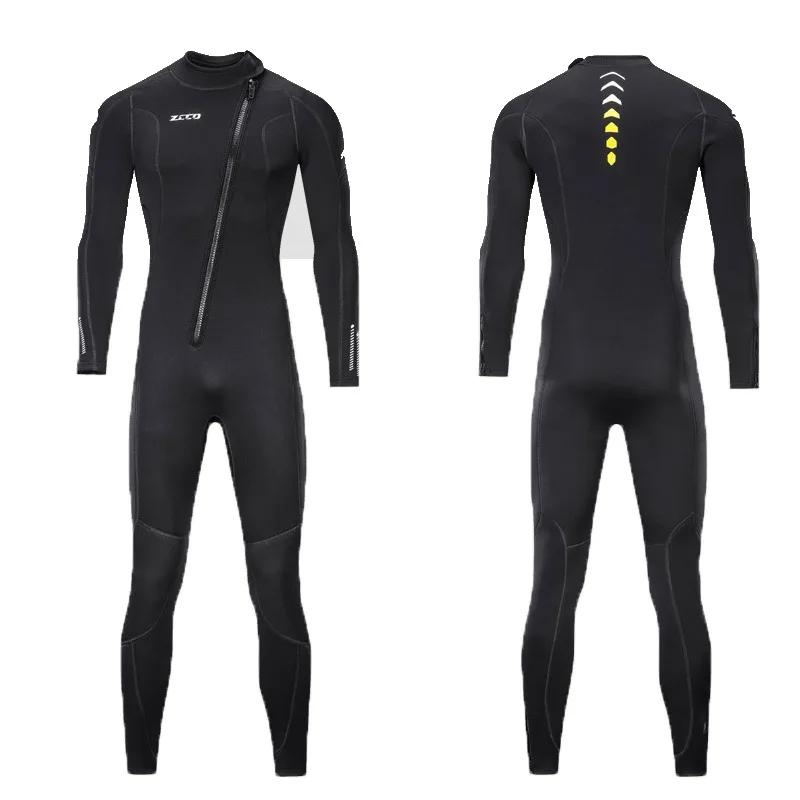 Combinaison néoprène 3MM Combinaisons zippées avant pour hommes et femmes plongée en apnée, plongée 