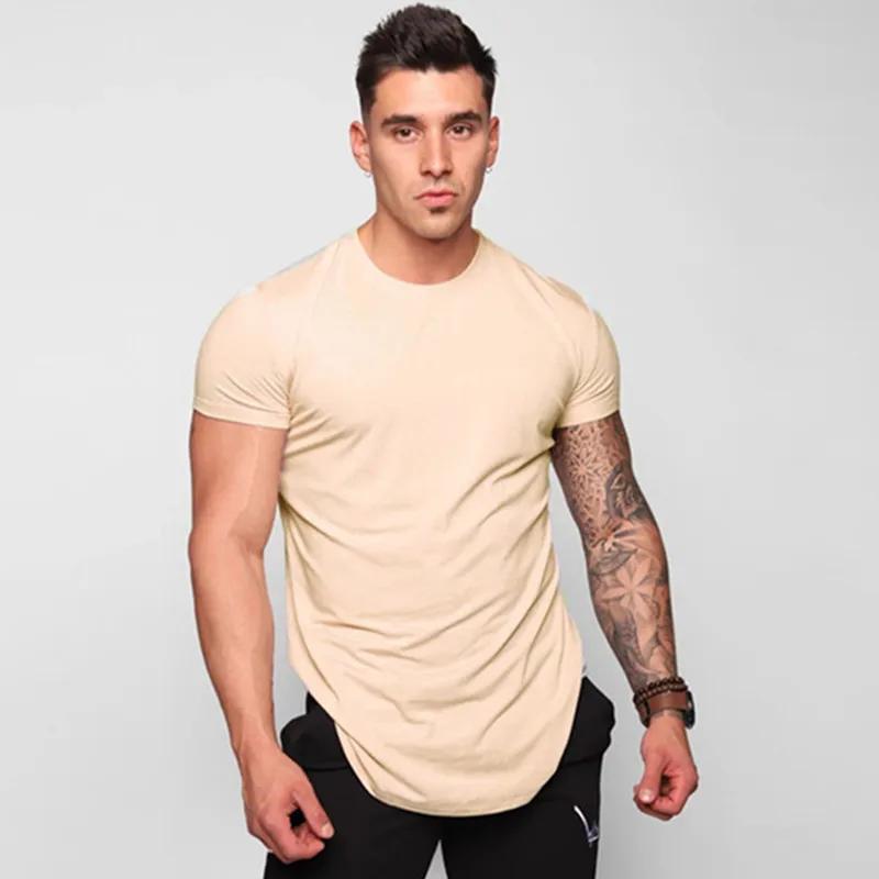 Nouveaux hommes T-shirt à manches courtes à séchage rapide T-shirt de course homme fitness entraînem