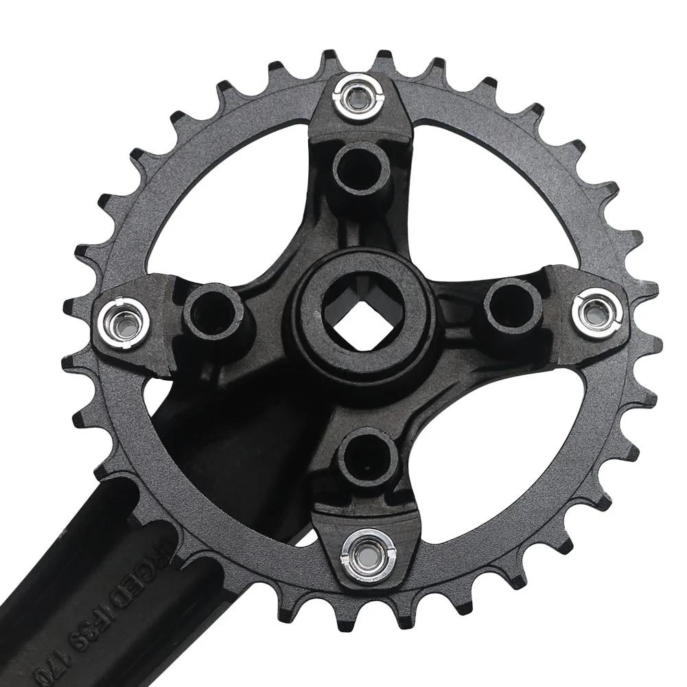 Manivelle VTT 170mm 104BCD 64BCD - Plateau 30T à 42T pour vélo 8 à 11 vitesses chaîne carré conique