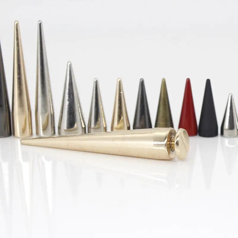 10 pièces en métal Punk pointes cône balle goujons Rivets pour cuir artisanat sac vêtement vêtements