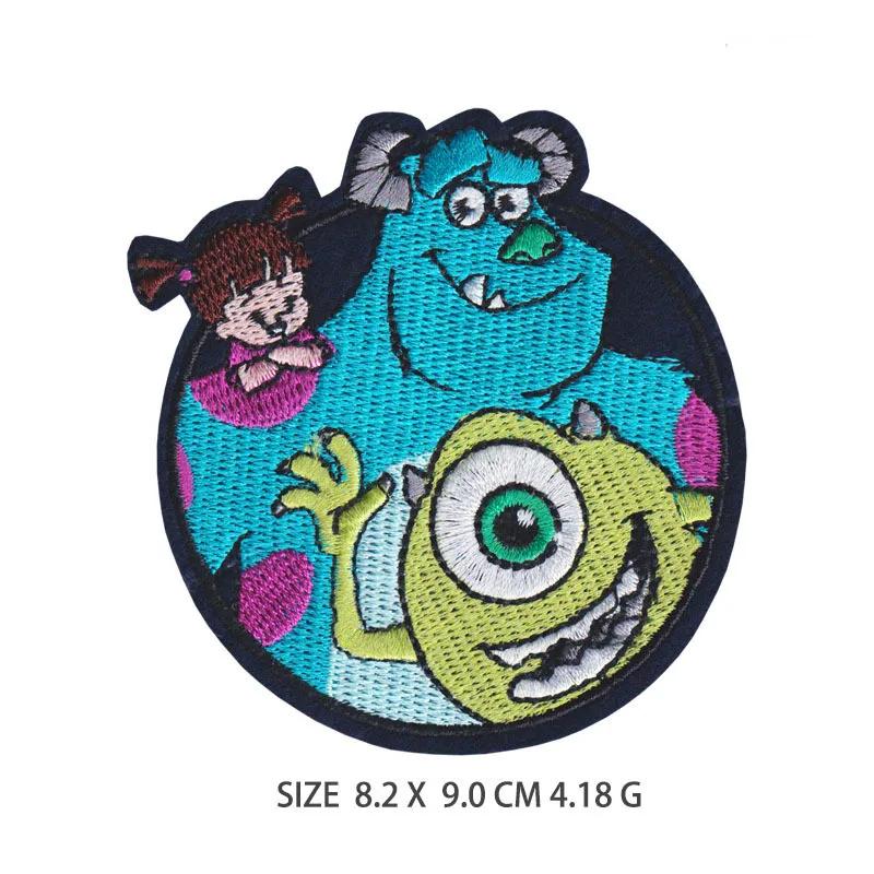 Patchs brodés de dessin animé mignon pour vêtements, autocollant de monstre Animal, Patch de fer sur