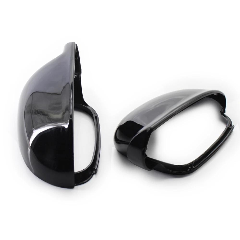 Couvercle de rétroviseur latéral en fibre de carbone pour VW Golf MK5 GTI Jetta 5 (noir brillant), P