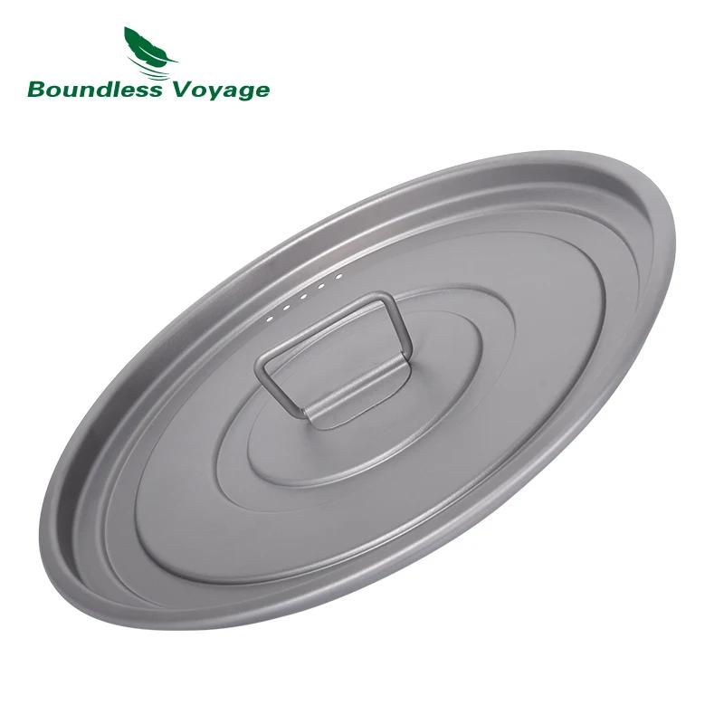 Boundless Voyage Poêle à frire antiarina pour camping, plaque chauffante en titane avec couvercle et