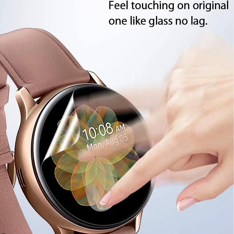 Protecteur d'écran souple en Hydrogel TPU, 500 pièces, pour montre intelligente, diamètre 35mm 34mm 