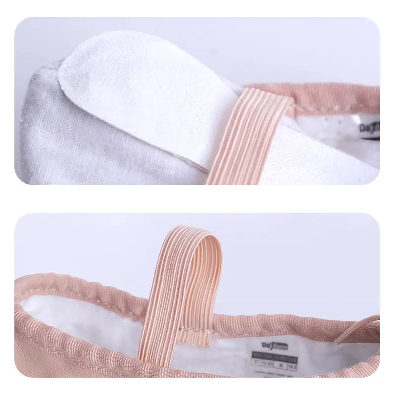 Chaussures de Ballet en cuir véritable, pantoufles de danse, chaussures de gymnastique pour femmes e