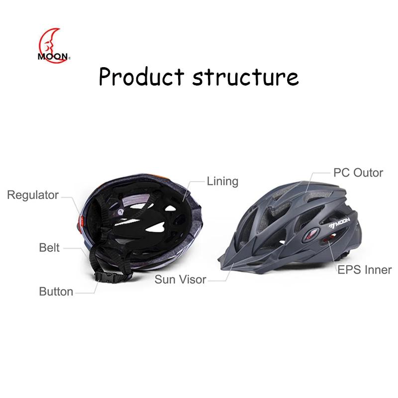 MOON casque de vélo adulte léger pour adulte jeunesse montagne route motard vélo protection casque d