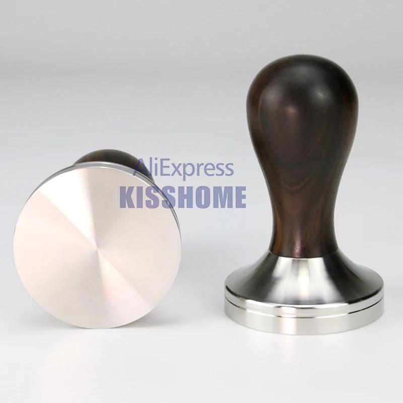 Doseur à café 41mm 49mm 51mm 53mm 57.5mm 58.35mm, manche en bois, acier inoxydable, Delonghi Brevill