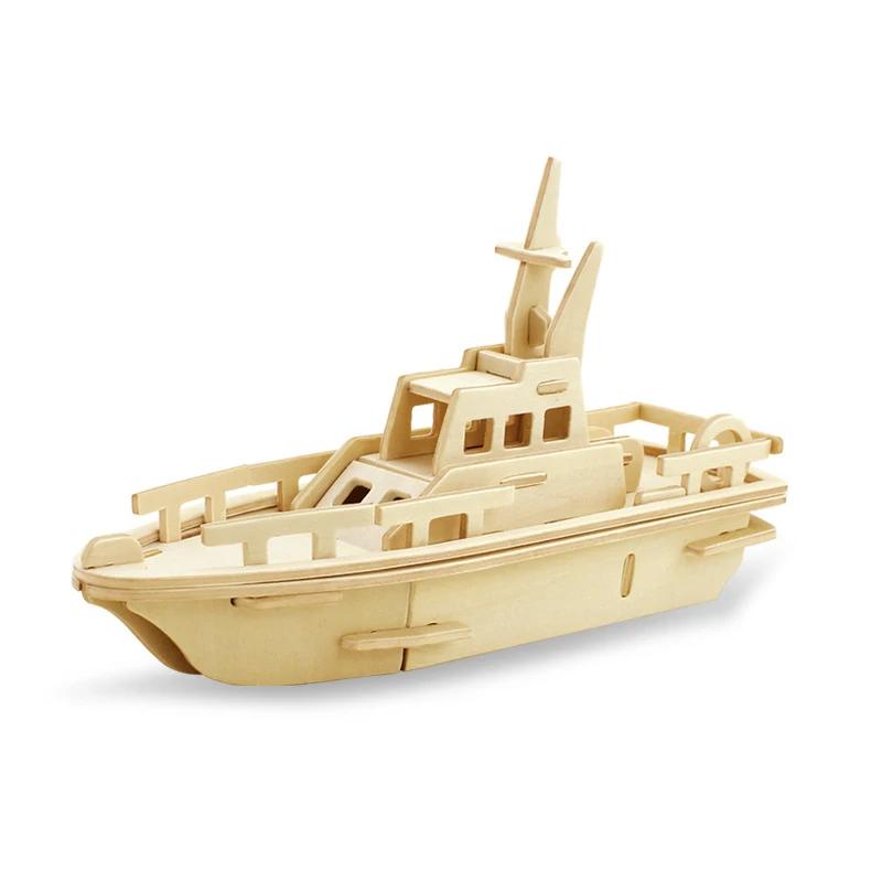 3D bricolage bois Puzzle jouet série militaire réservoir véhicule modèle ensemble créatif assemblé é