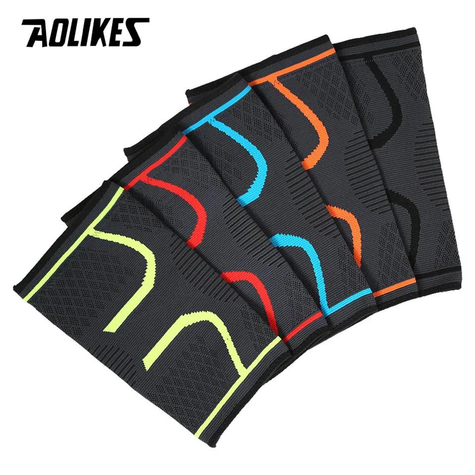 AOLIKES 1 pièces Fitness course cyclisme genouillère bretelles élastique en Nylon Sport Compression 