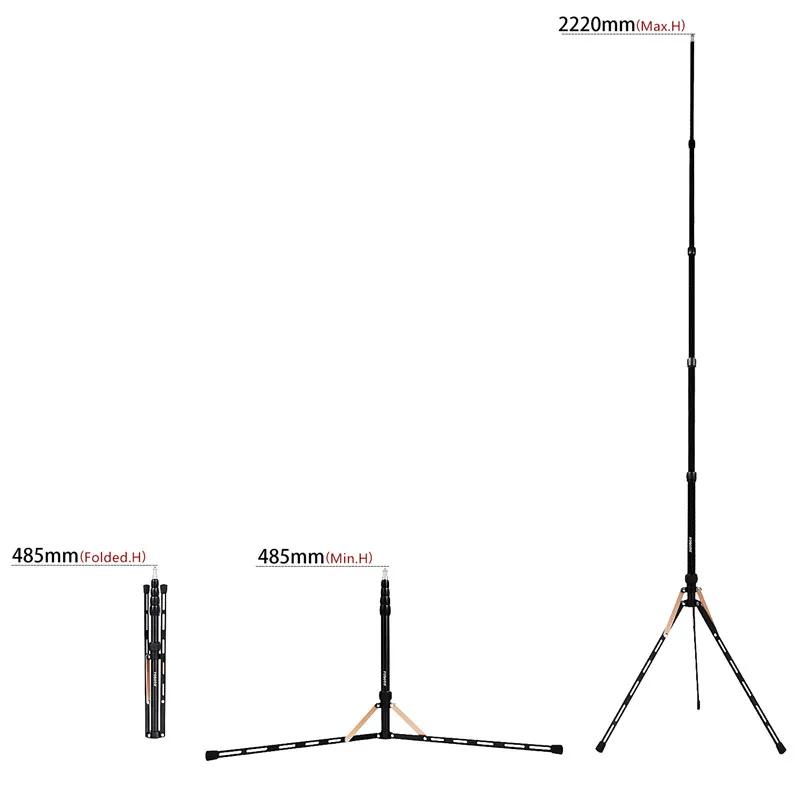 Fosoto FT-190B or lumière LED trépied support sac 2.22m boîte à lumière pour Studio Photo éclairage 