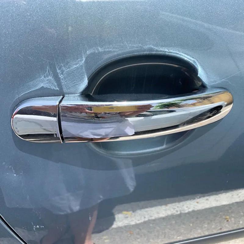 Couvercle de Poignée de Porte en Plastique Chromé et Fibre de Carbone, Garniture Adaptée à Volkswage