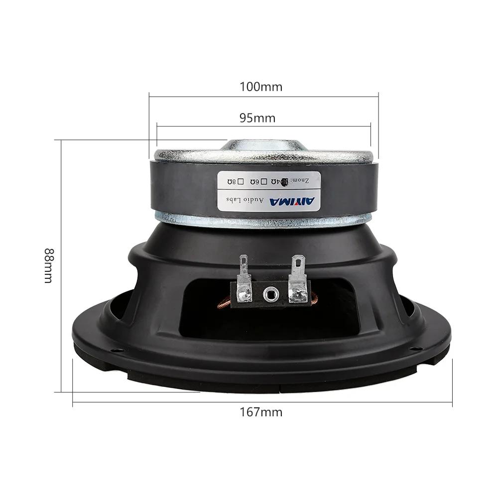 AIYIMA 1 pièce Subwoofer 6,5 pouces 4/8 Ohm 80W Super Bass Woofer Haut-parleur Home Cinéma pour Ence