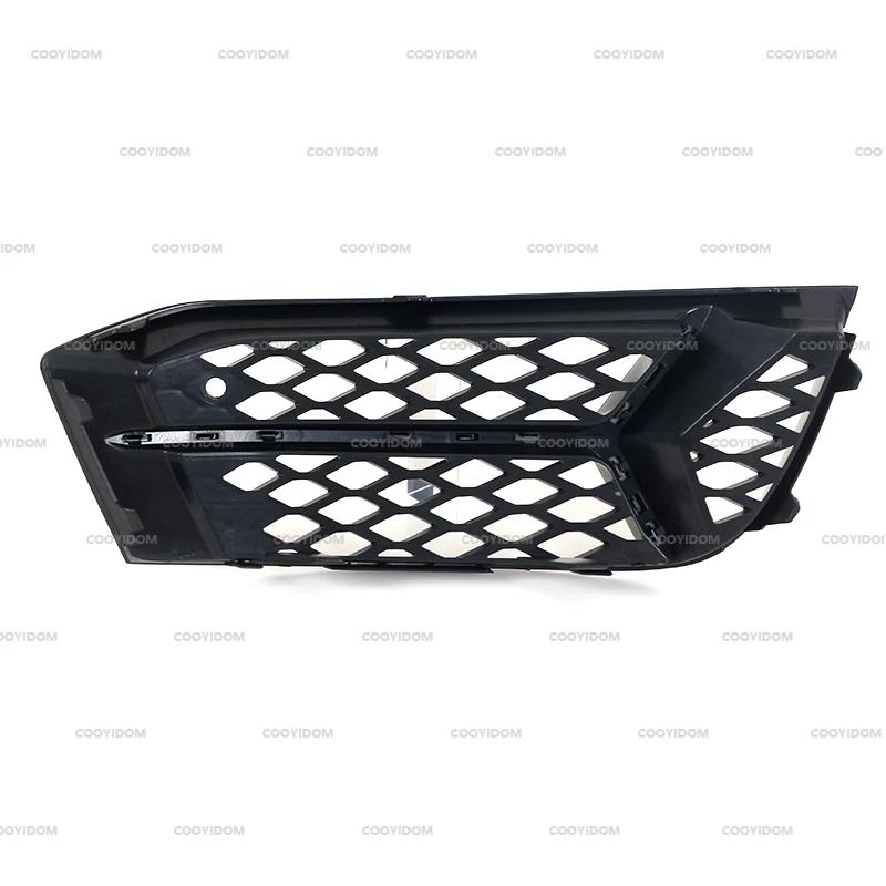 Cadre de phare antibrouillard en nid d'abeille, grille creuse sous le filet, noir brillant, accessoi