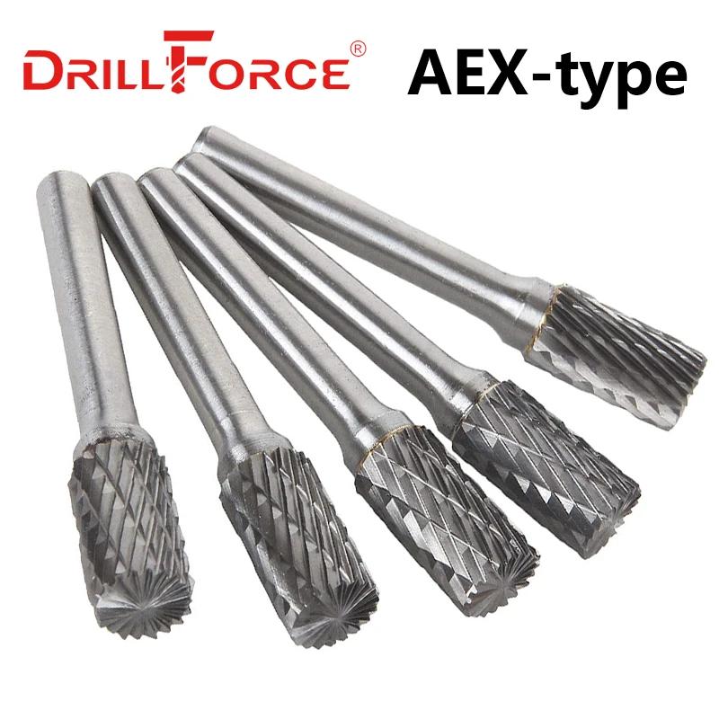 Drillforce – fraise rotative en carbure de tungstène de Type AEX, outil abrasif, foret, fraisage, mé