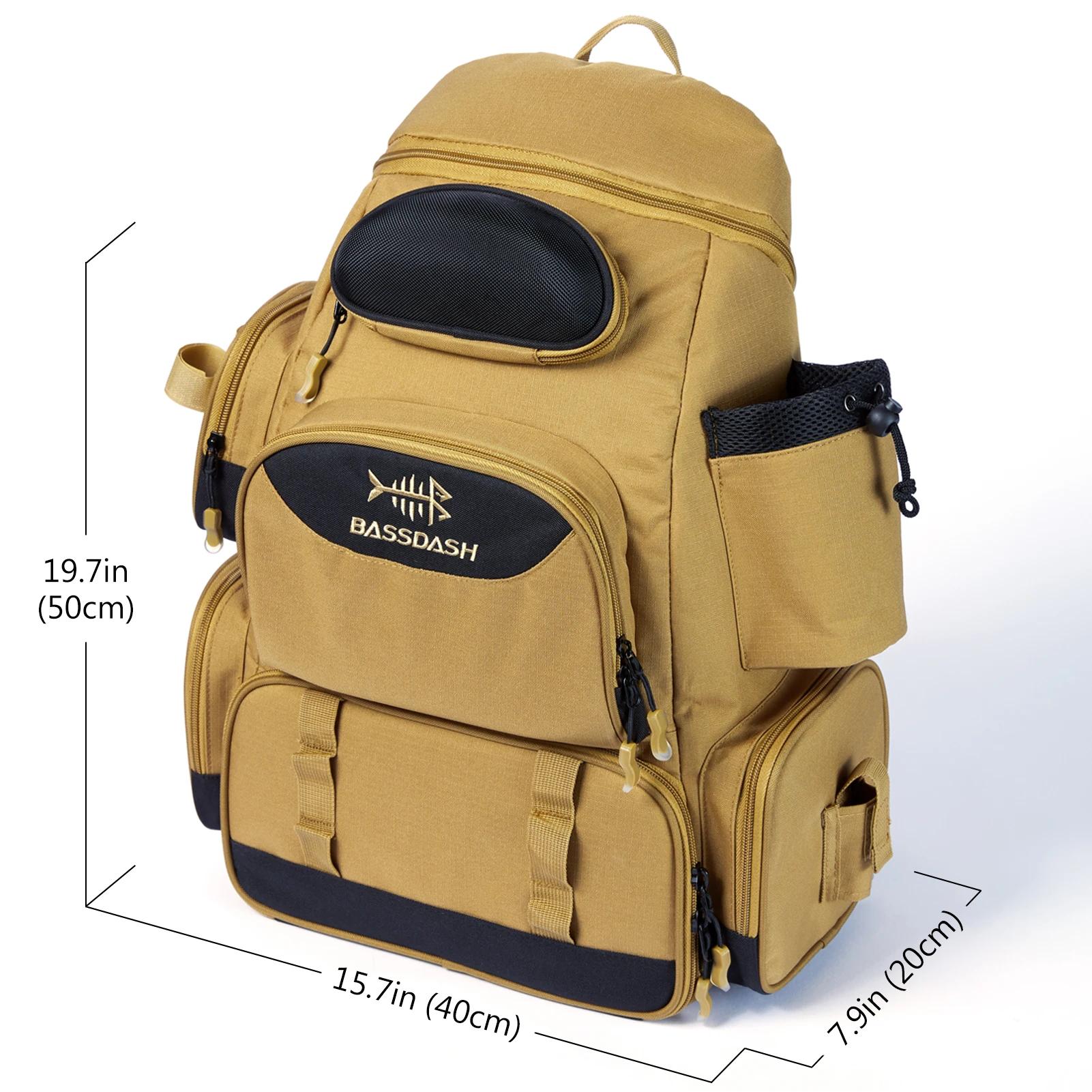 Bassdash sac de pêche multifonctionnel sac à dos de matériel boîte de matériel tactique légère