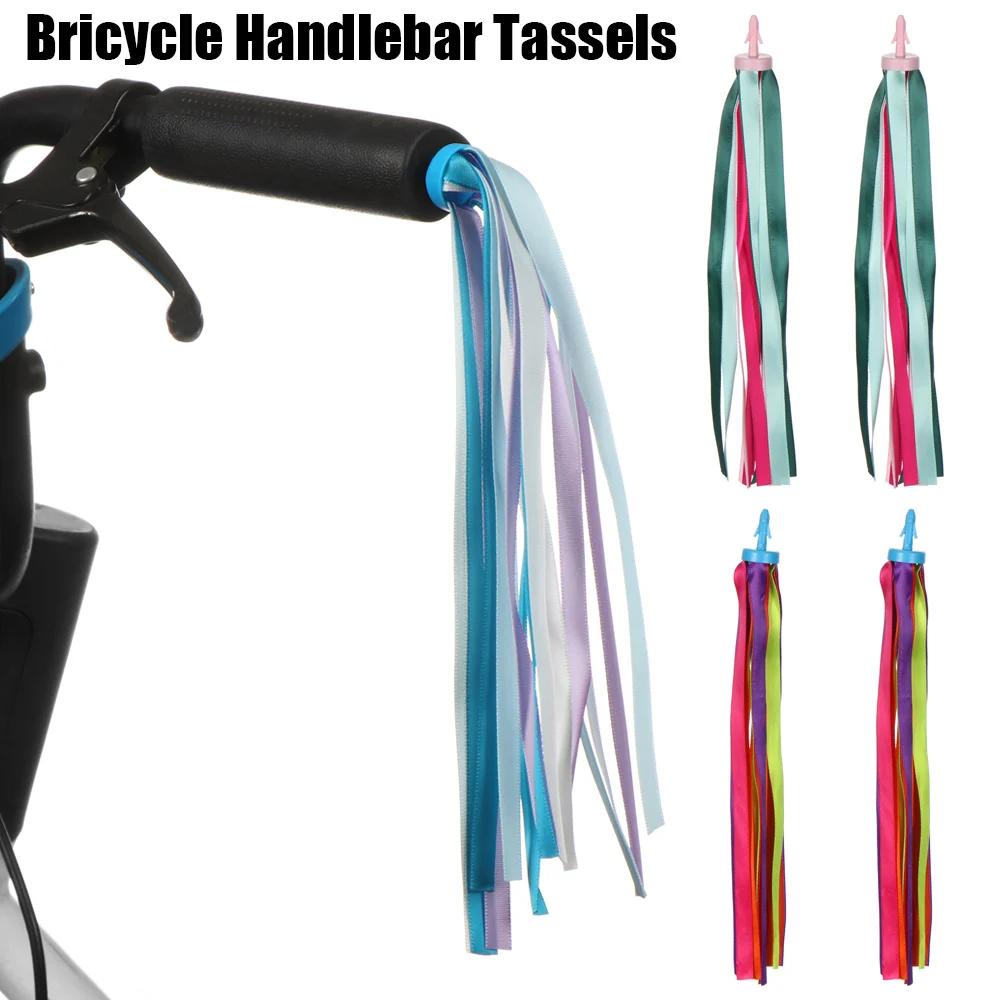 Guidon de Tricycle et Scooter pour Enfant Fille et Garçon, Accessoires de Cyclisme, Pompons Décorati