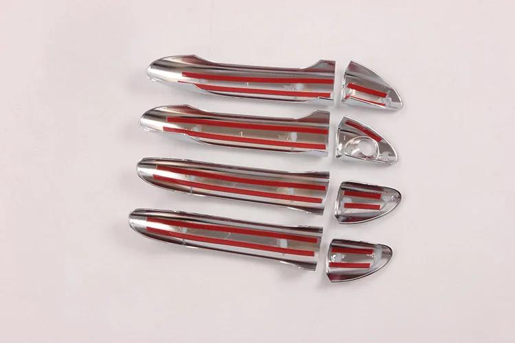 Couvercle chromé de poignée de porte de voiture, garniture de style, superpositions, accessoires pou