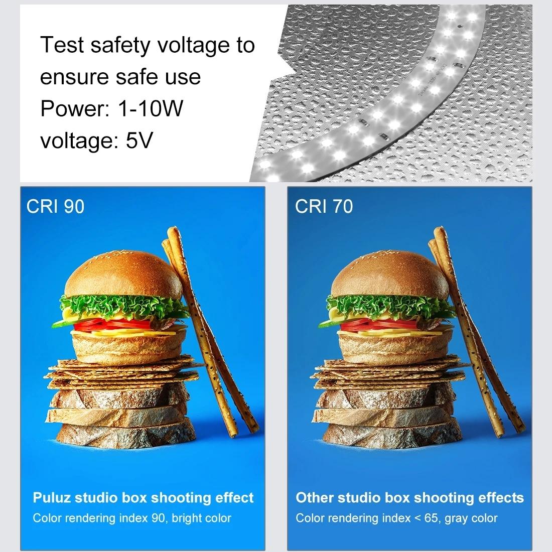 Softbox 3 Modes d'éclairage de couleur, boîte à lumière annulaire Led à intensité variable, éclairag