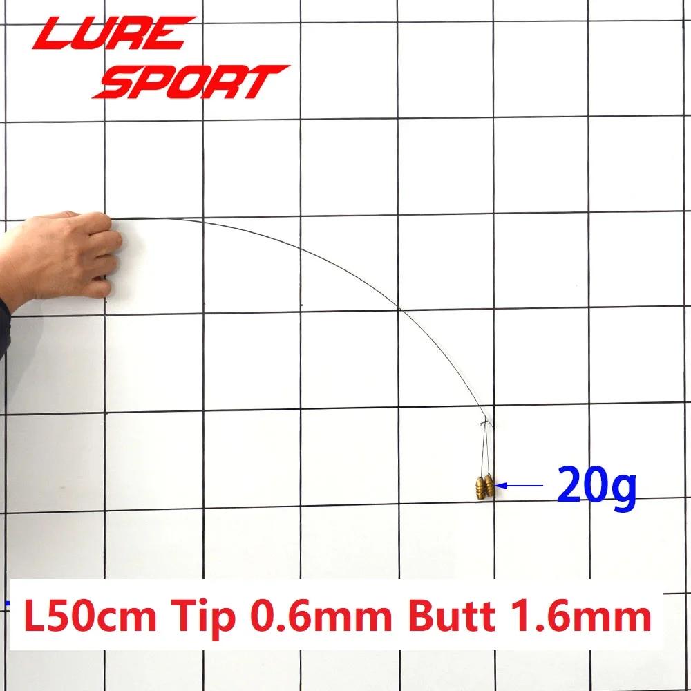LureSport 4 pièces 50cm Pointe de canne en carbone massif non peinte Composants de construction de c