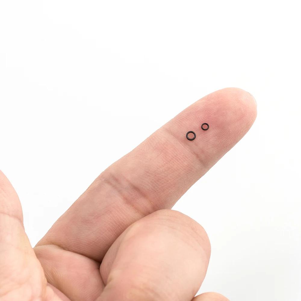 50pcs anneau de tippet de pêche à la mouche 2/2.5mm solide en acier inoxydable nymphe humide sec cha