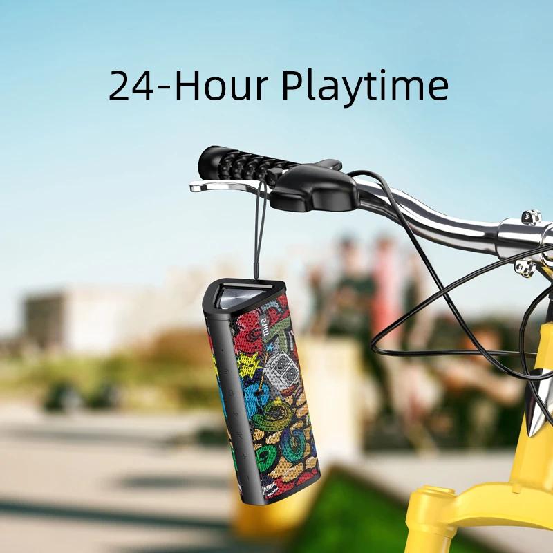 MANZA-Haut-parleur Bluetooth 360 A10 + Portable, Son Stéréo à 5.0 °, 20W, Étanche IPX7, Sans Fil, Au
