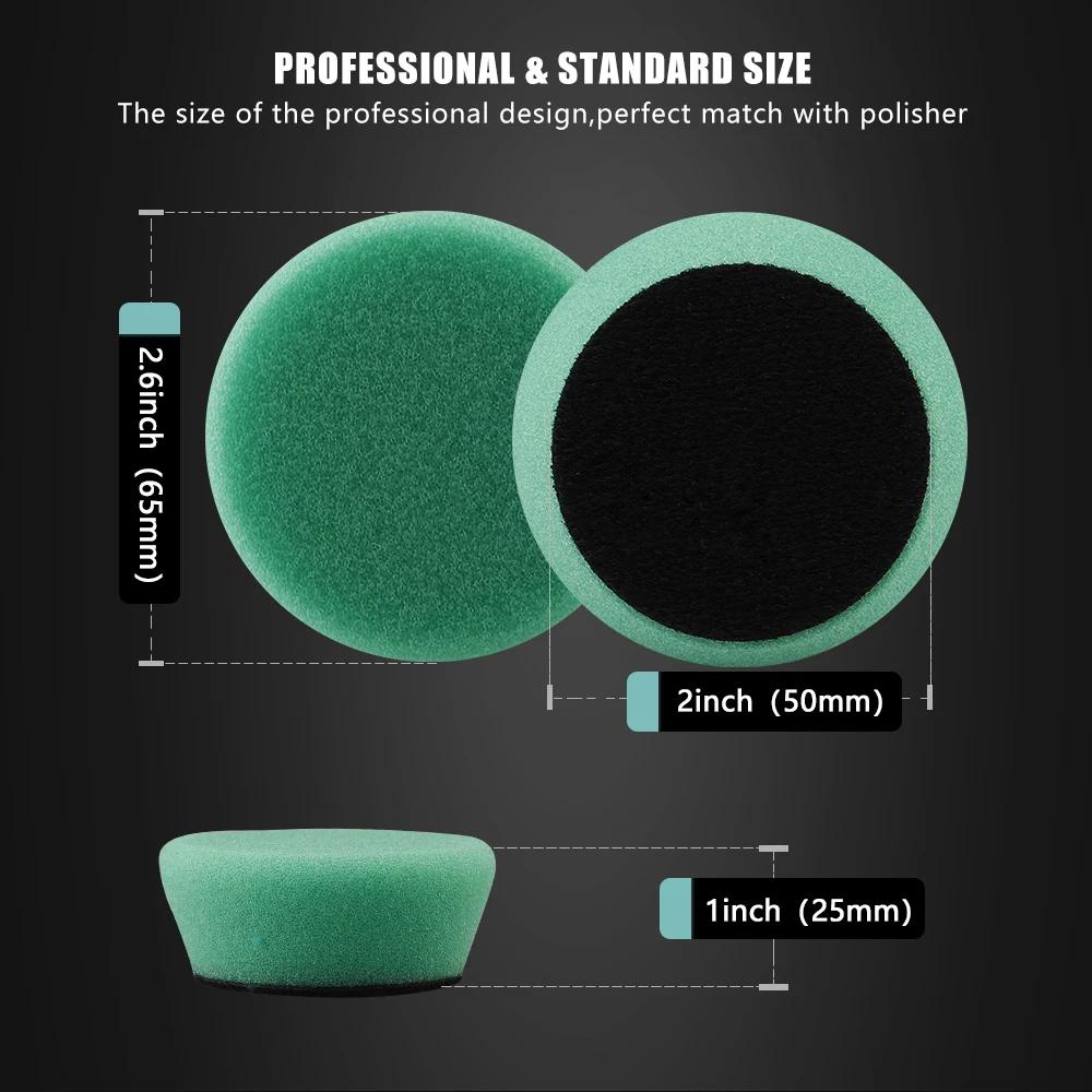 SPTA Mini 1.5 pouces (40mm) / 2 pouces (50mm) Kit de tampons de polissage éponge pour outil de netto