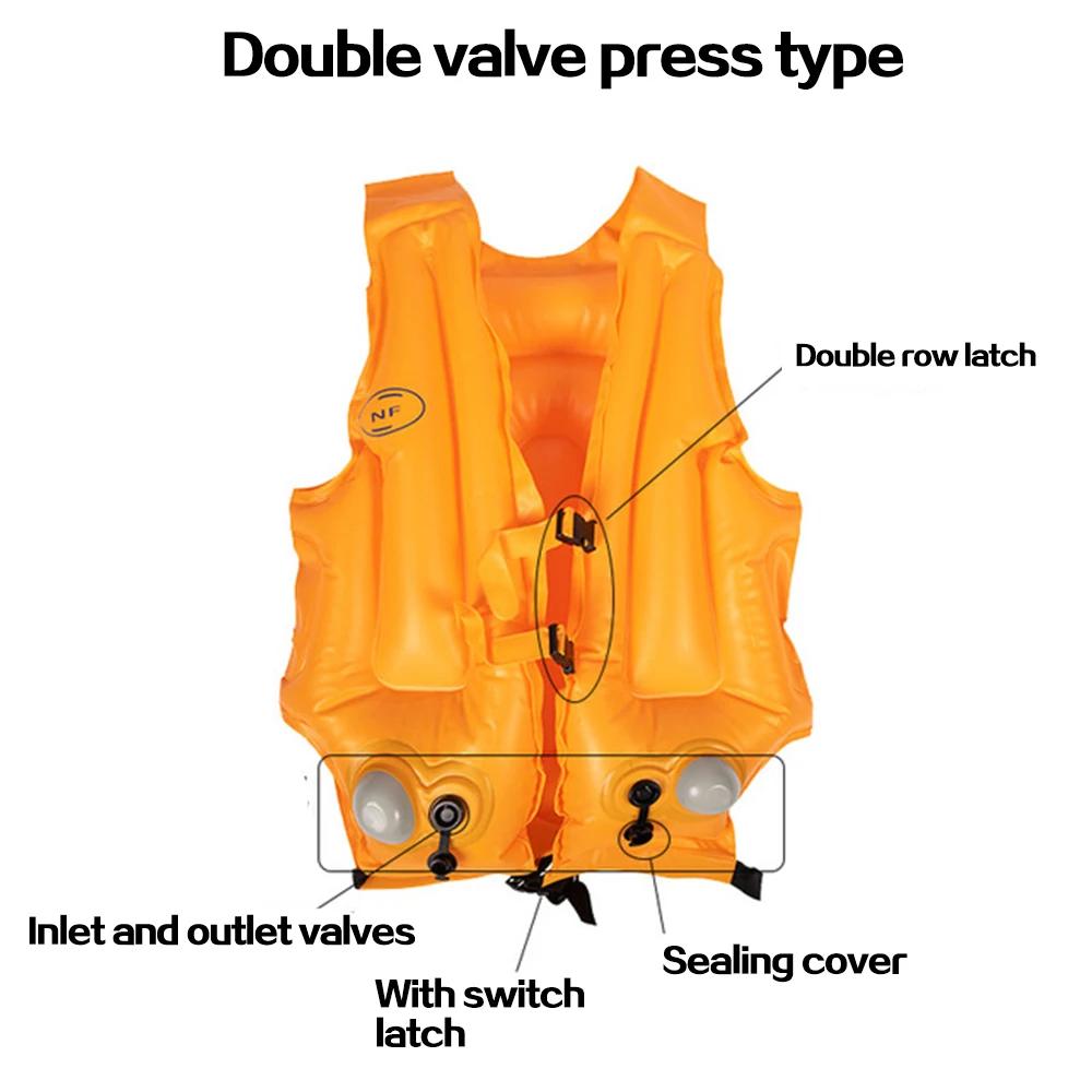 Gilet de sauvetage gonflable pour adulte, veste de survie, pour pêche à la dérive, natation, sports 