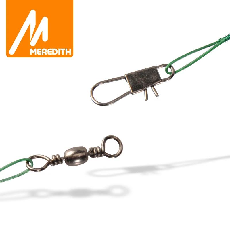 MEREDITH ligne de pêche en acier Anti-morsure 15 cm-30 cm fil d'acier Leader avec accessoire de pêch