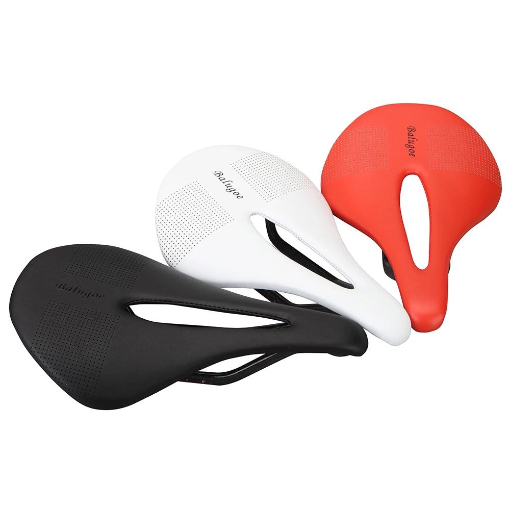 Selle de vélo de route en carbone et cuir, selle de vélo vtt, selle de course de vélo de montagne, c