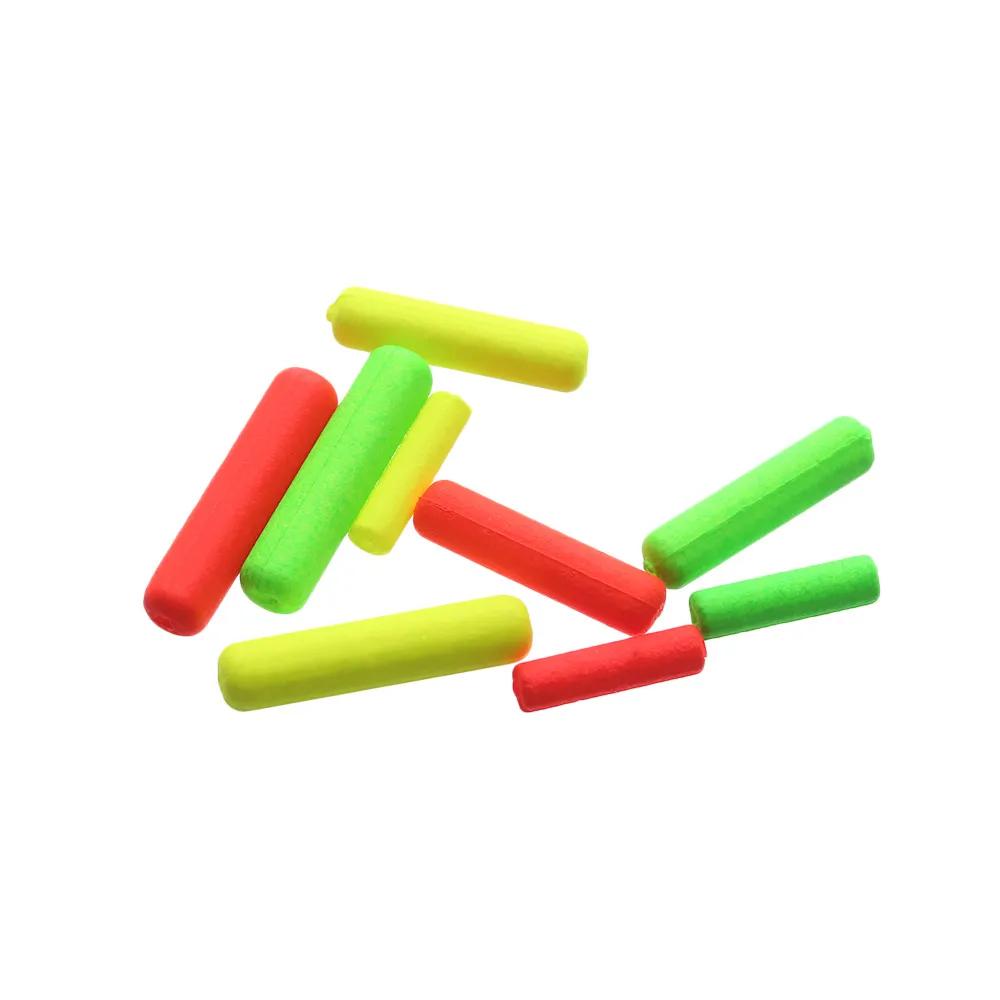 Lot de 50 flotteurs en mousse pour la pêche, boules ovales, perles, indicateur de poids léger, haric