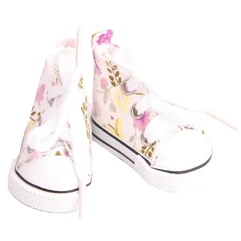 Chaussures en toile pour poupée EXO Nancy, 5cm, faites à la main, 12 couleurs, Mini chaussures en to