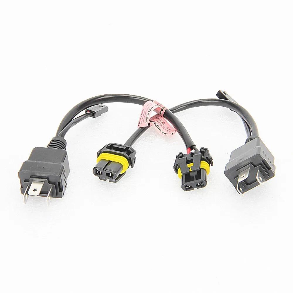 Faisceau de câbles Bi xénon H4 12V, 2 pièces, pour ampoules HID H4 9003 Hi/Lo bi-xénon, contrôleurs 