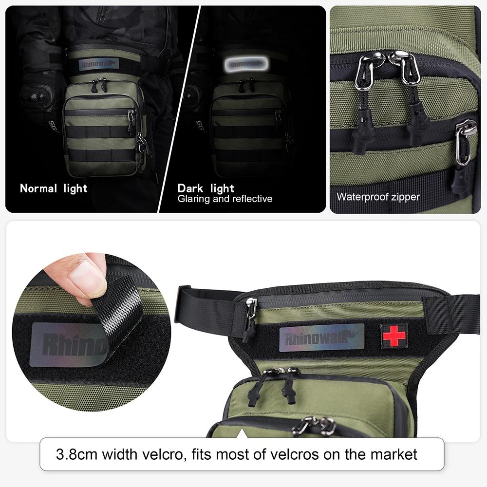 Bal inowalk-Sac de jambe de taille de moto, sac banane de grande capacité, sacs initiés à longue dis