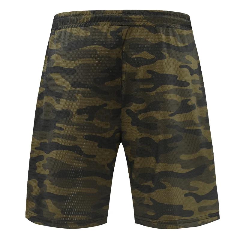 CamSolomon-Short de sport en maille à séchage rapide pour homme, pantalon respirant avec poche zippé