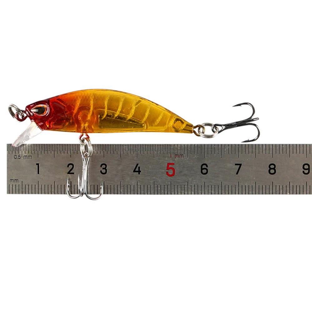 Mini leurres de pêche coulants Minnow Wobblers, appâts artificiels en plastique dur pour truite, Jer