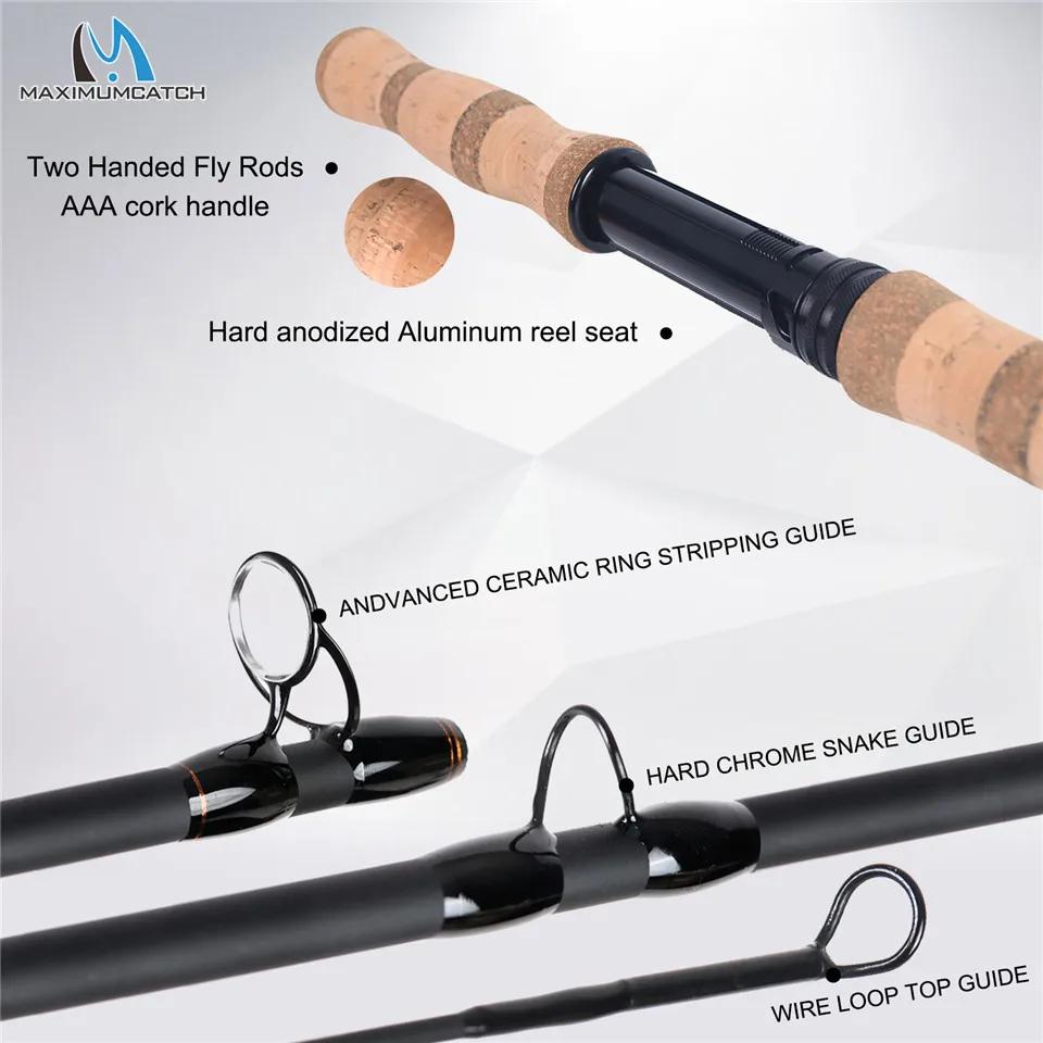 Canne à pêche à la mouche Maximumcatch SkyTouch Switch Spey 11/13/14ft 6-9wt, en fibre de carbone 30