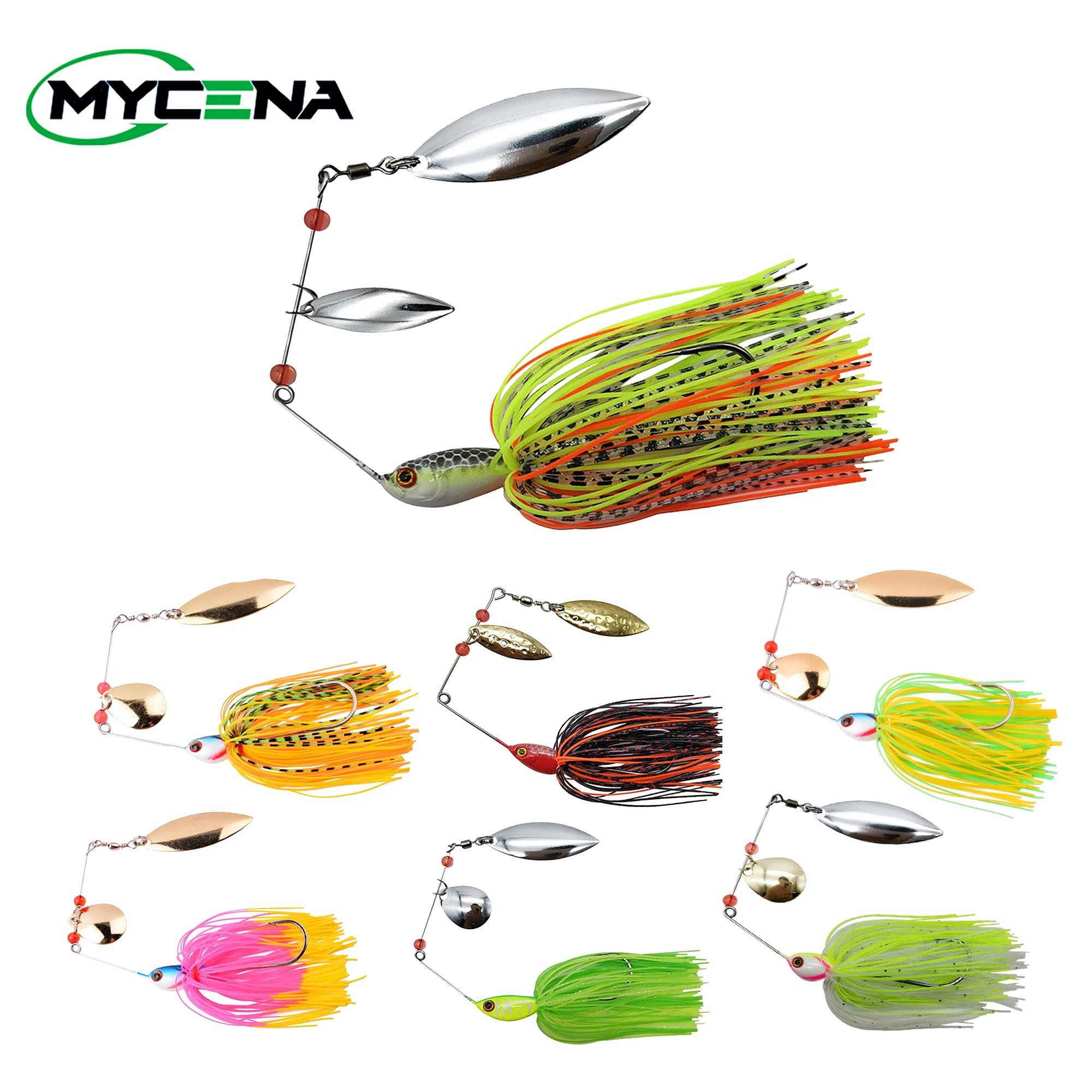 Mycena 16G & 18G & 21G spinner appât basse gabarit Chatter appât pêche leurre chatterbait Kit de pêc