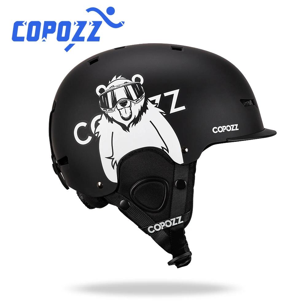 COPOZZ nouveau casque de Ski dessins animé demi-couvert Anti-impact casque de sécurité cyclisme Ski