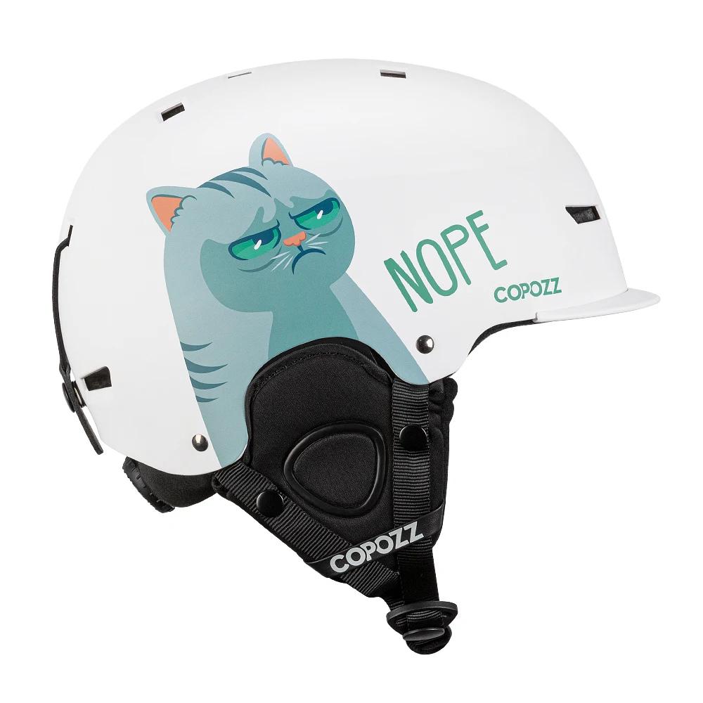 COPOZZ nouveau casque de Ski dessins animé demi-couvert Anti-impact casque de sécurité cyclisme Ski