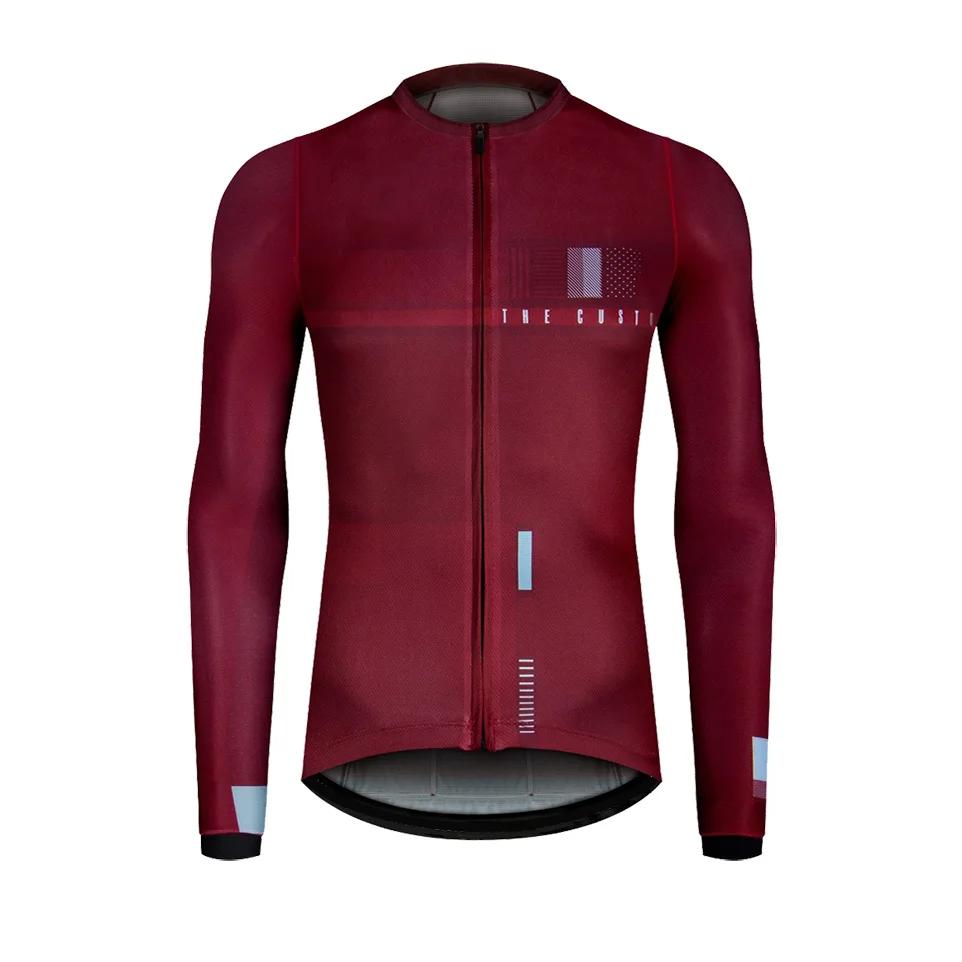 Maillot de cyclisme à manches longues pour hommes et femmes, coupe couvertes, tissu léger, protectio
