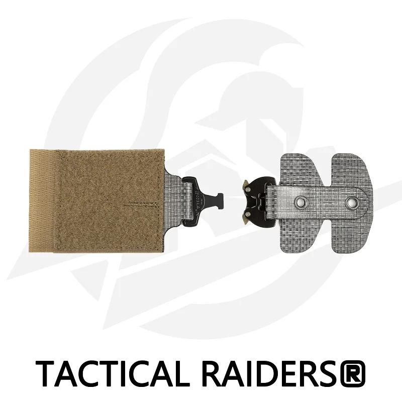Plaque composite de gilet tactique, retrait rapide, ensemble de boucles en métal, dégagement rapide
