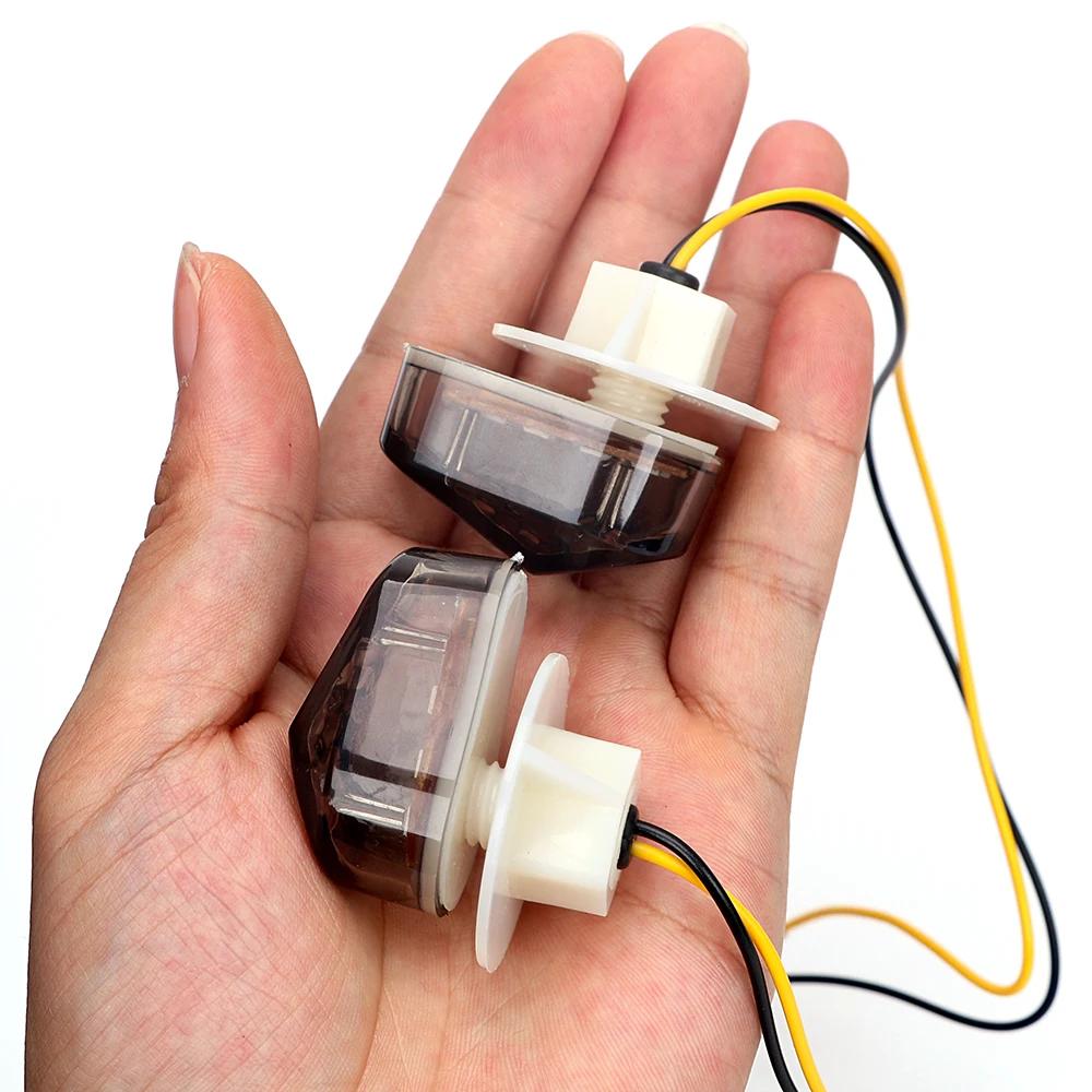 Feux de freinage LED pour motos, 12V, 2 pièces, clignotants, feux arrière, accessoires de moto pour 