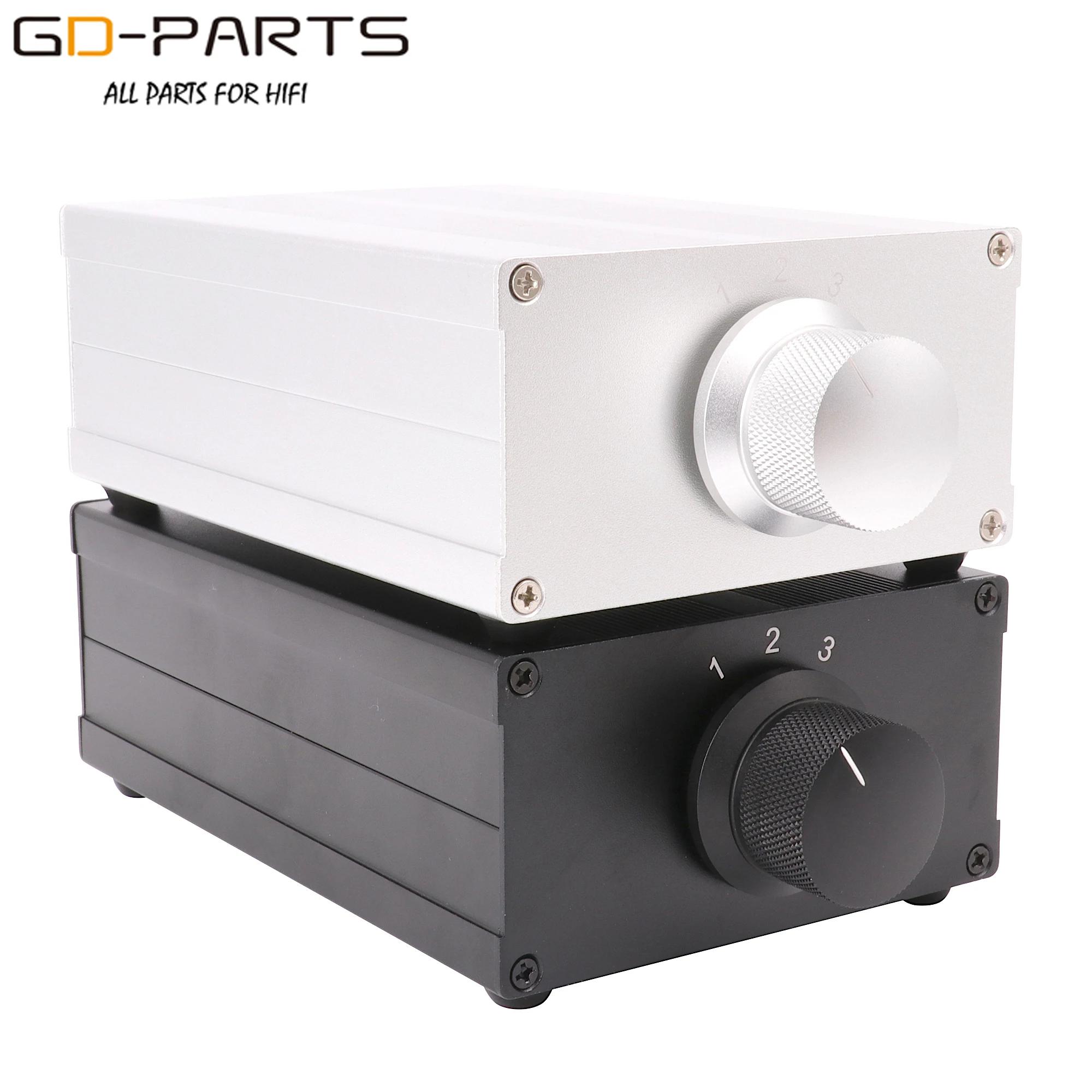 Commutateur de changement de sélecteur de sources de signal audio, répartiteur 1:3 1:4, châssis en a